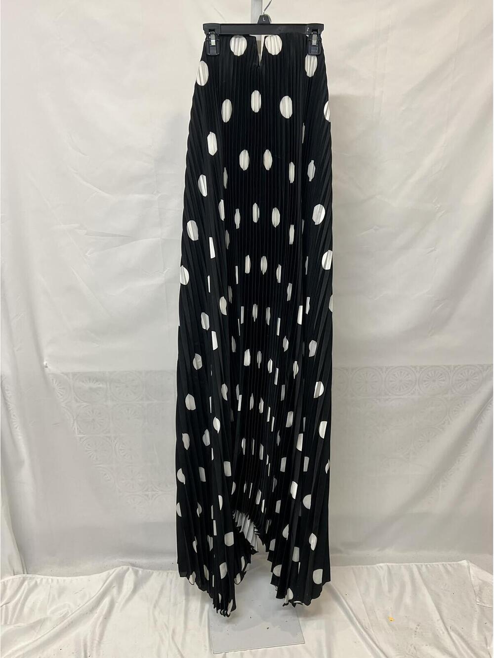L'IDEE Black Tie Gown black and white strapless maxi new with flaw size 6 us - Picture 5 of 17